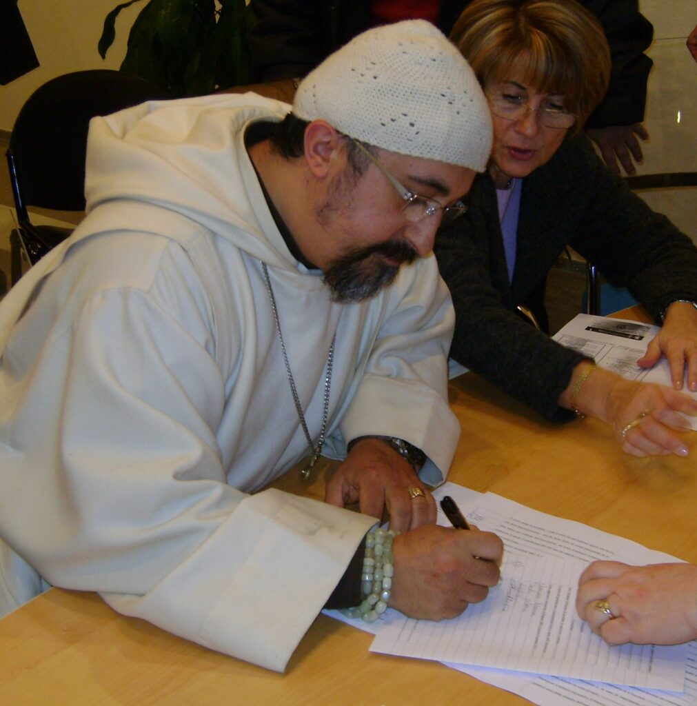 Fratel Michele di Gesù, eremita, firma latto costitutivo di CCPE